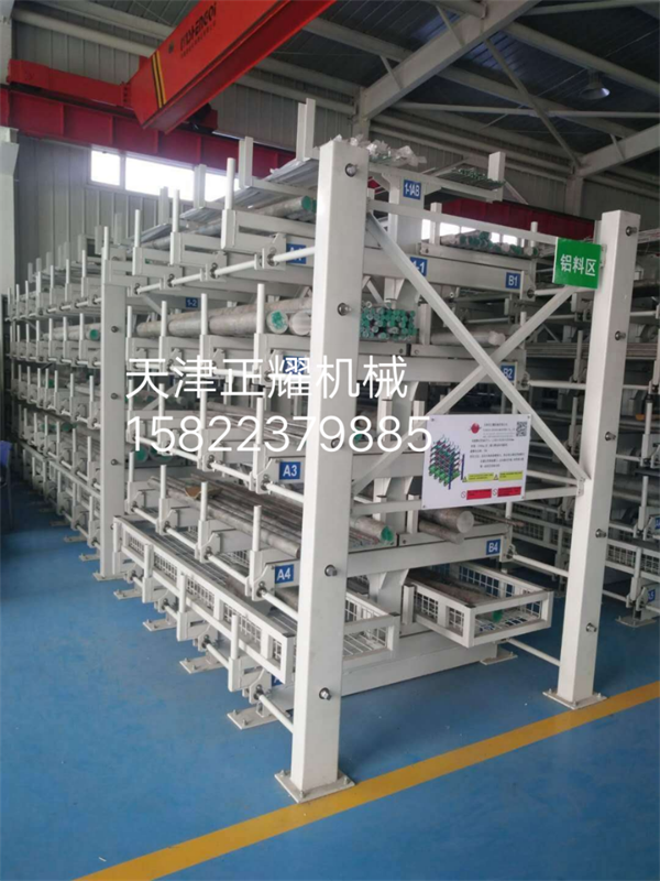新款自動伸縮式管材貨架